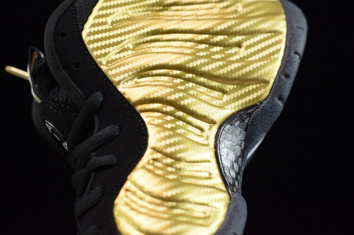 Nike Air Foamposite Pro “Metallic Gold” Black mens 624041-701