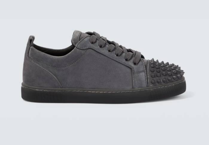 Ch**an louboutin l0*is junior spikes suede sneakers