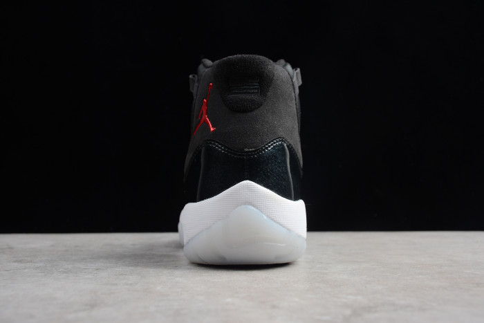 Air Jordan 11 Retro BP "72-10" black mens 378037-002